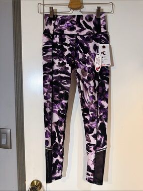 TKO Purple Camo Leggings with Black Accents